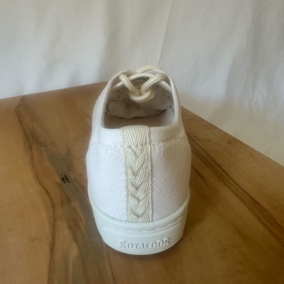 Soludos White Mesh Lace-Up Sneakers | Ibiza Style | New With Box | Size 8 - Picture 4 of 9